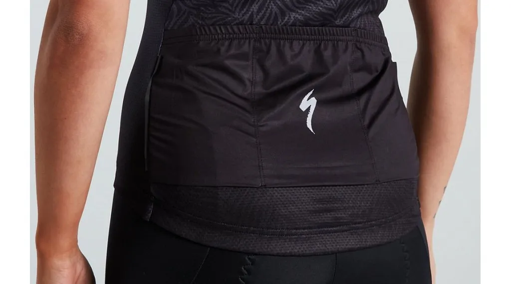 JERSEY XL חולצת נשים שרוולים קצרים בצבע אפור/שחור