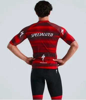 SL R TEAM JERSEY SS חולצת שרוולים קצרים לגברים בצבע שחור/אדום L
