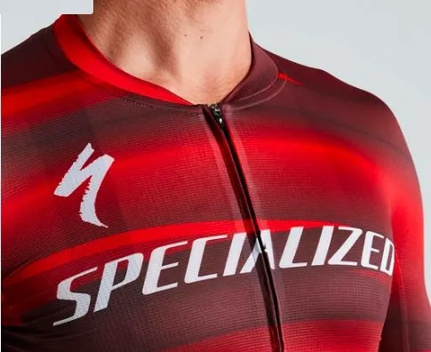 SL R TEAM JERSEY SS חולצת שרוולים קצרים לגברים בצבע שחור/אדום L