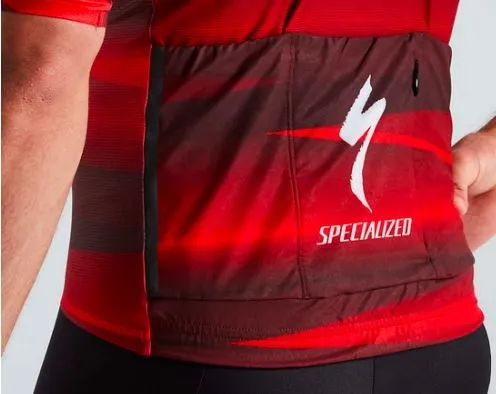 SL R TEAM JERSEY SS חולצת שרוולים קצרים לגברים בצבע שחור/אדום L