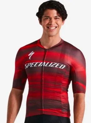 SL R TEAM JERSEY SS חולצת שרוולים קצרים לגברים בצבע שחור/אדום L
