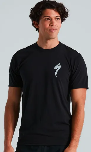 טישרט קצר שחור Slogo Specialized M