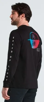 חולצה SPEED OF LIGHT TEE LS MEN DARK S