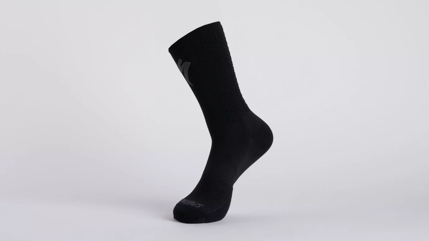גרביים גבוהות KNIT TALL SOCK BLK/SIL L