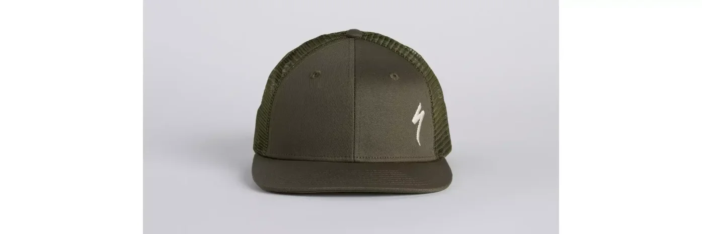 כובע מצחיה לוגו S Slogo Trucker Hat Oakgrn/Brchwht Osfa