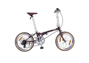 אופניים מתקפלים אדום "16 Boardwalk D7 16'' Chromoly HAC671Speed