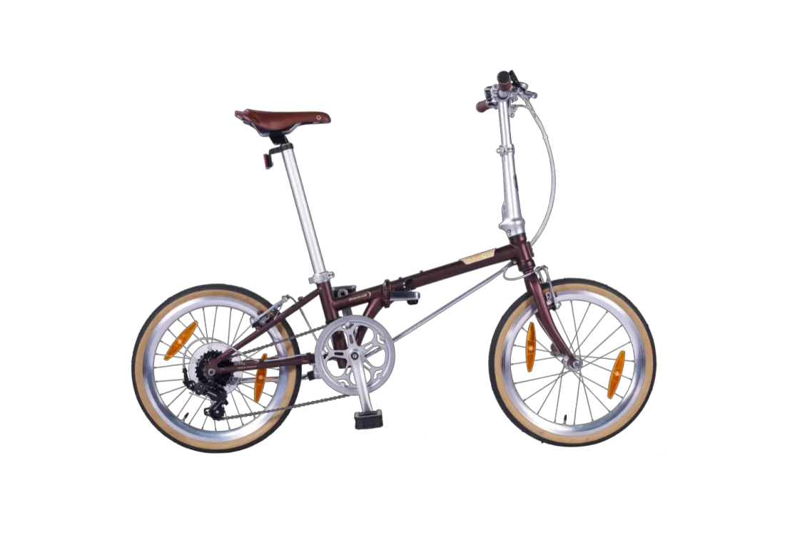 אופניים מתקפלים אדום "16 Boardwalk D7 16'' Chromoly HAC671Speed