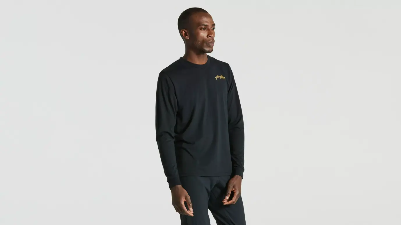 חולצה Warped Tee Ls Blk S