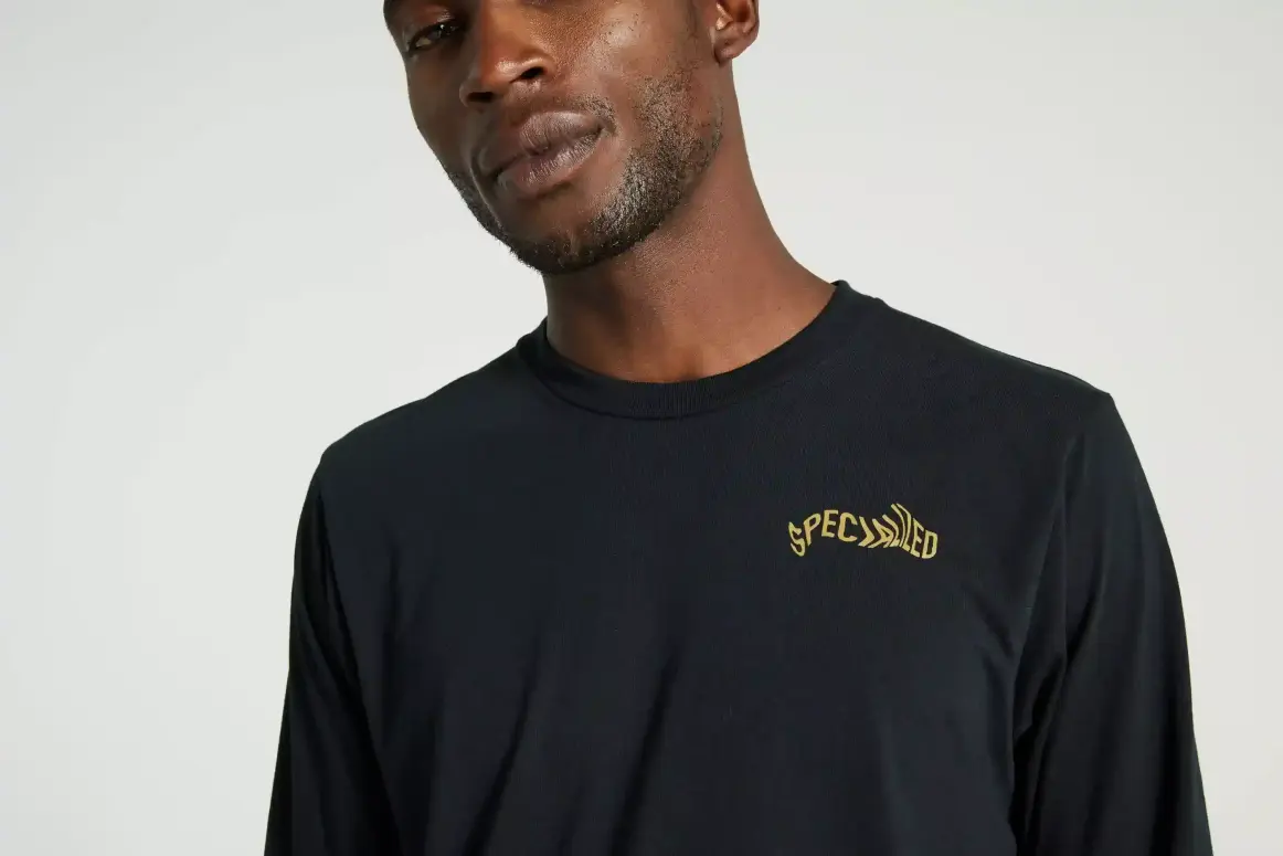 חולצה Warped Tee Ls Blk S