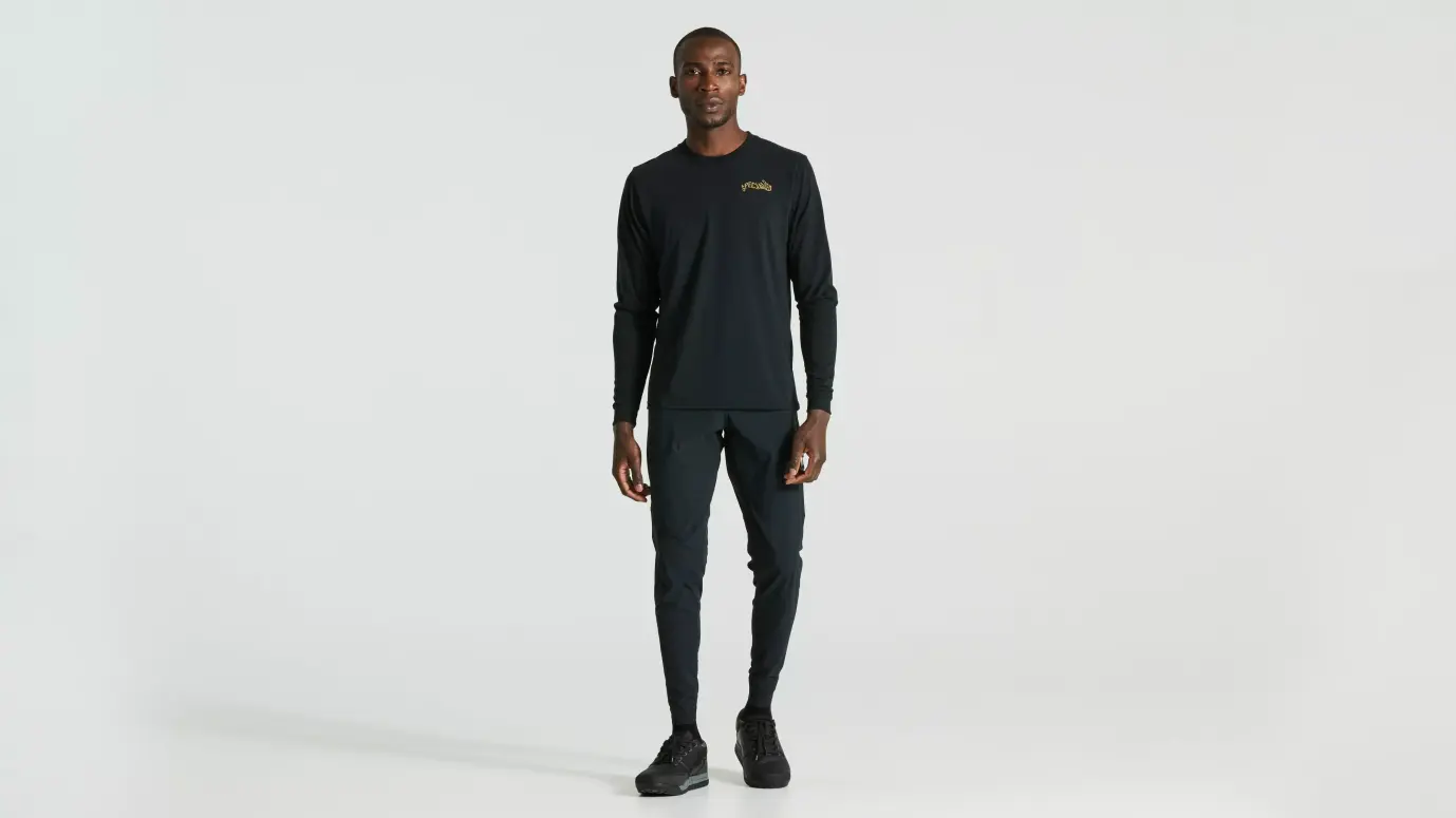 חולצה Warped Tee Ls Blk L