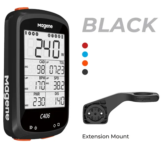 מחשבון רכיבה C406 שחור Gps Smart Bike Computer