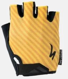 כפפות ג'ל קצרות Body Geometry sport gel glove sf brsyyel stripe s