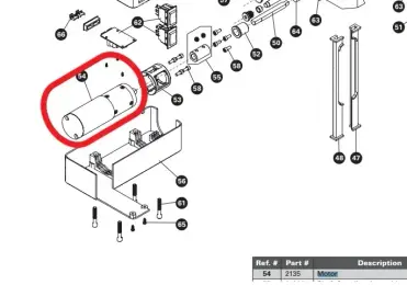 מנוע חשמלי למתקן הרכבה DC24V-PRS-33/33.2