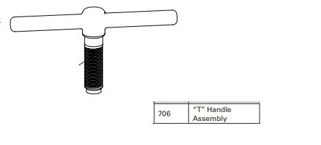 #706 ידית למפרק שרשרת CT-3.3  גדול גם ל-12 הילוכים פארק