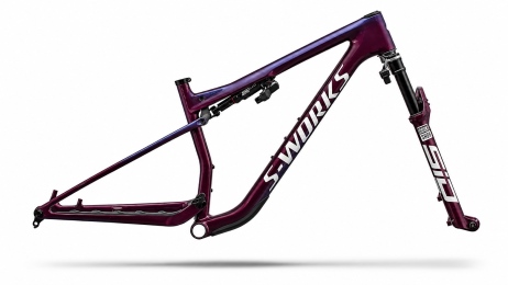 שילדת אופני הרים שיכוך מלא EPIC 9 S-Works FRMSET BDXMET/BLUPRL/METWHTSIL