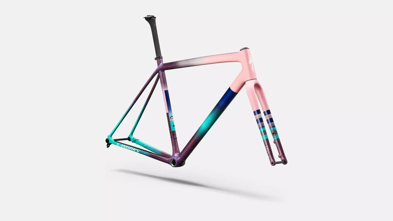 שילדת אופני גראבל CRUX S-Works FRMSET DSRTRS/PRPHZ/METWHT 56