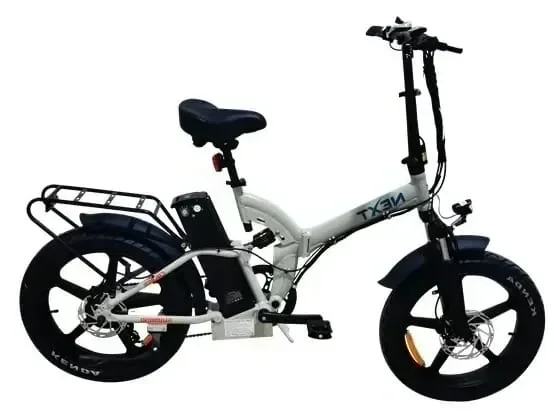 אופני עיר חשמליים אפור/כחול Next 4.0