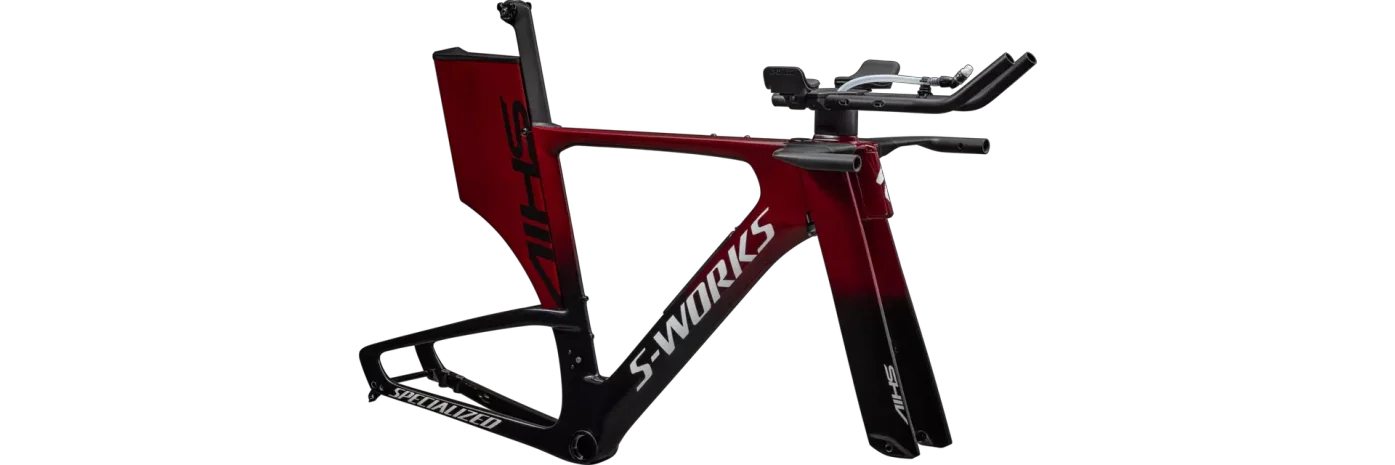 שילדת אופני טריאטלון Shiv S-Works Frmset Ltd Mrn/Tarblk/Metwhtsil M