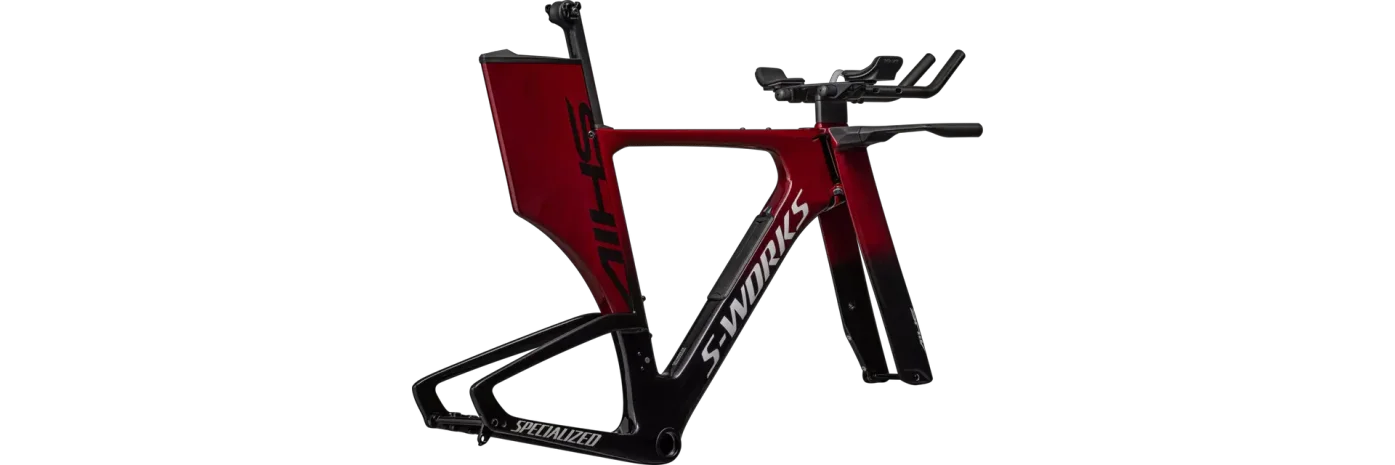 שילדת אופני טריאטלון Shiv S-Works Frmset Ltd Mrn/Tarblk/Metwhtsil M