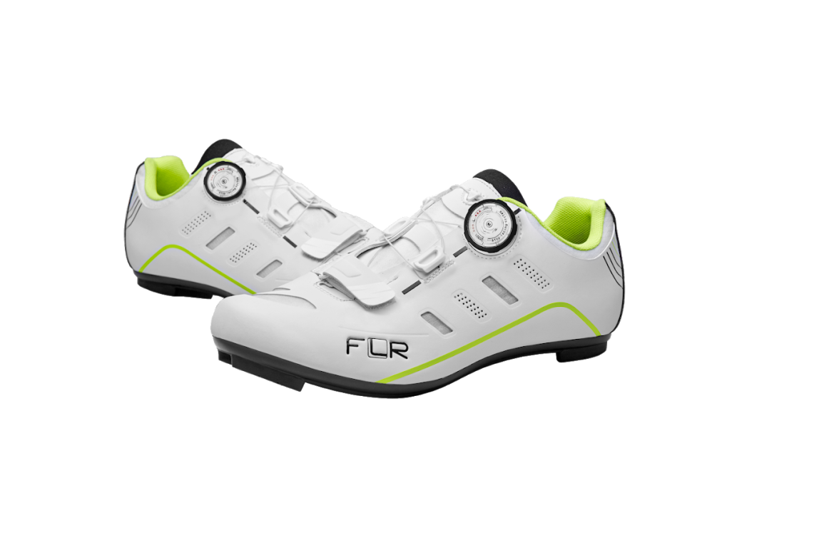 נעל רכיבה 39 לבן/צהוב  לאופני כביש F-22.II PRO RACE 3