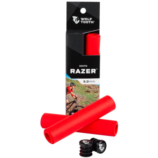 ידיות  לכידון אדום סילקון  Wolf Tooth 5MM