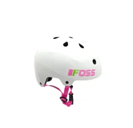 קסדה חצי לבן רצוע ורוד SK-564S/M