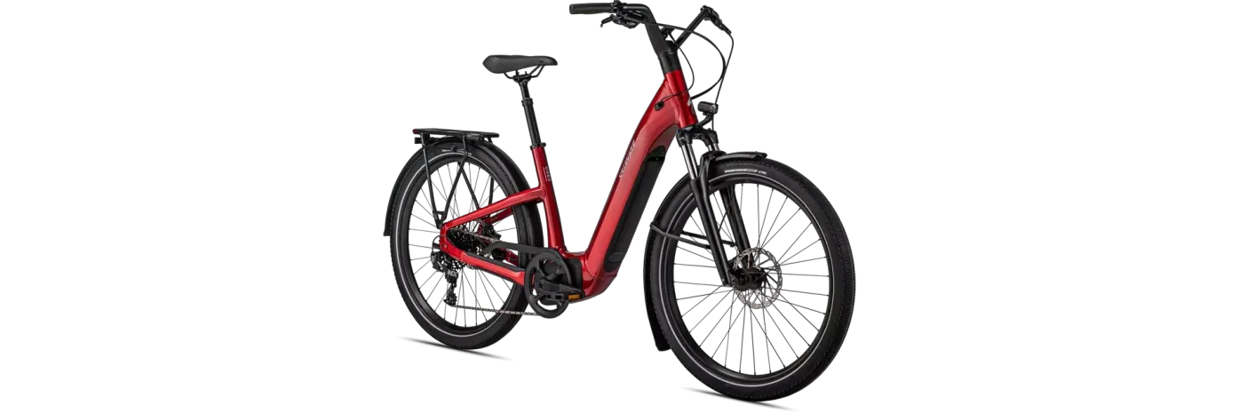 אופני עיר חשמליים Como 4.0 Nb Redtnt/Silrefl M