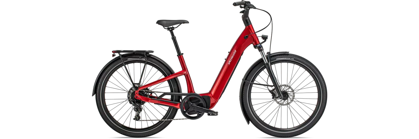 אופני עיר חשמליים Como 4.0 Nb Redtnt/Silrefl M