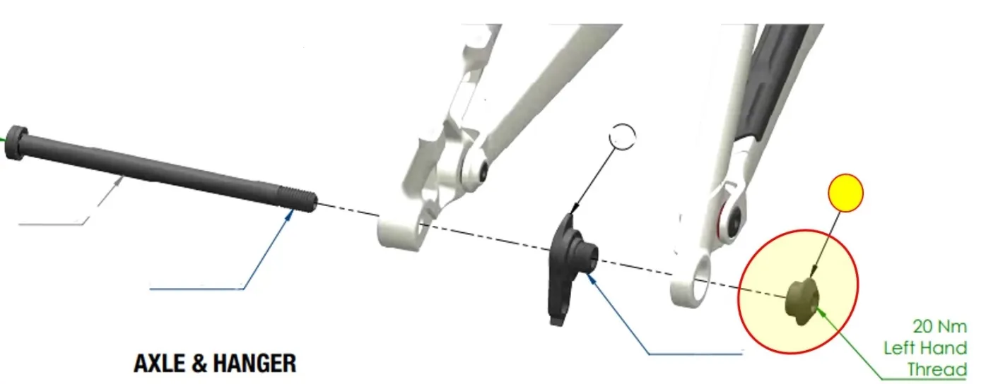 אום לאוזן מתאים ל SIGHT VLT HANGER RT TA 12MM MOUNT NUT