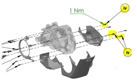 Bolt m3x8mm socket head cap