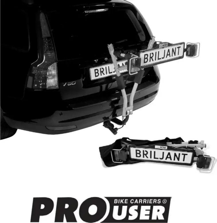 מנשא אופניים 2 זוגות קומפקטי לוו גרירה  Briljant
