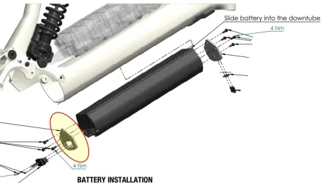 מכסה תא סוללה תחתון   Batt mounting bracket bottom