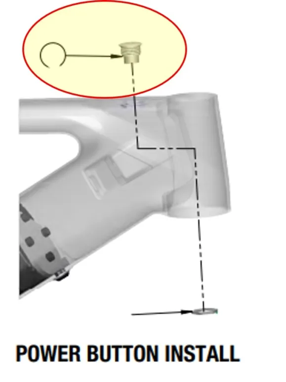כפתור הדלקה Sight vlt toptube power button