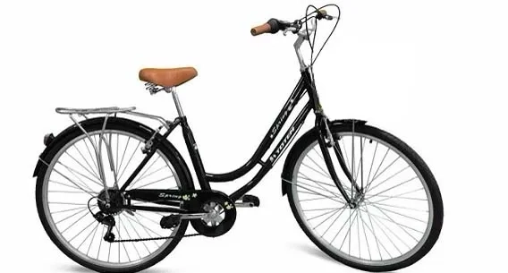 אופני עיר אשה 700X17 שחור\פרחים TOTEM SPRING