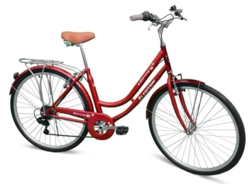 אופני עיר אשה 700X17 אדום\פרחים TOTEM SPRING