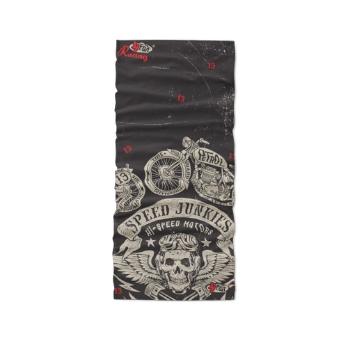 בנדנה/באף אפור/לבן  FUN-4