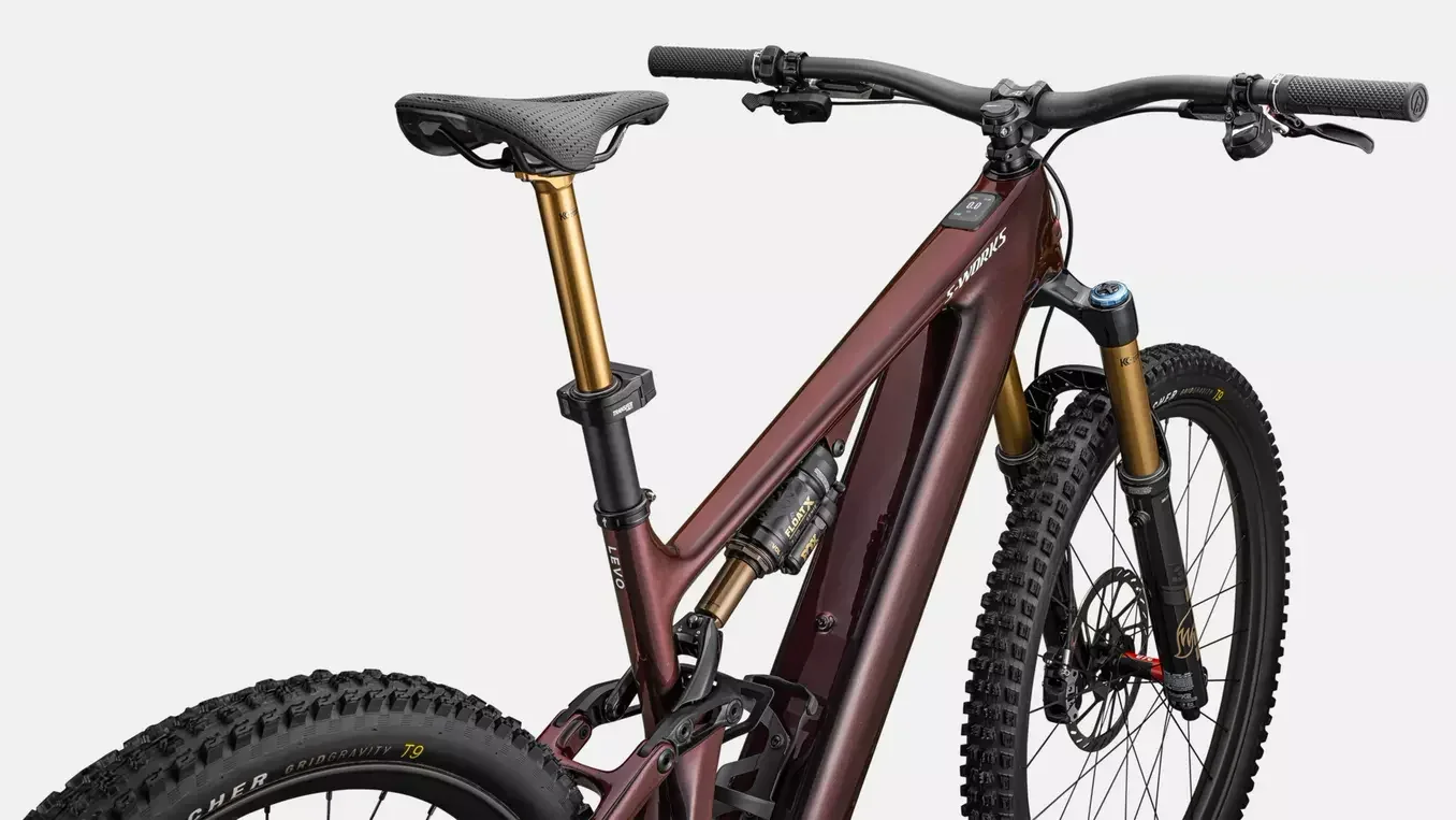 אופני הרים חשמליים LEVO SW CARBON G4 NB REDPRL/BLK/METWHTSIL S3