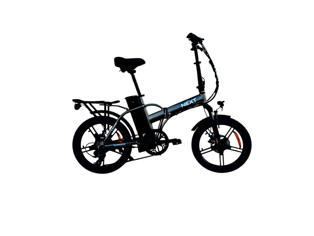 אופניים עיר חשמליים שחור בולם קדמי Next 3.0