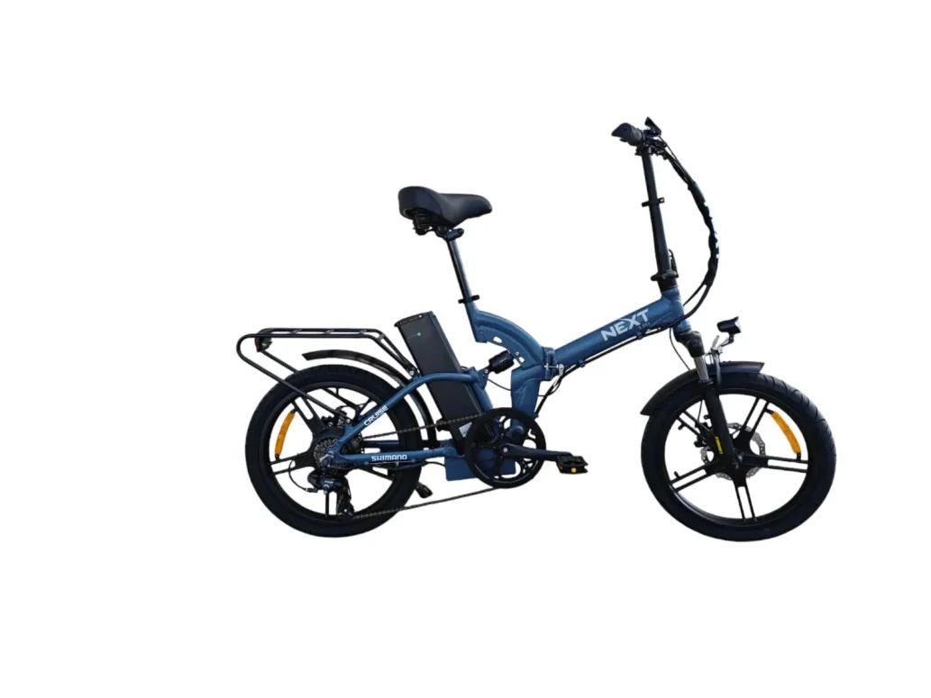 אופניים עיר חשמליים שיכוך מלא כחול Next 3.0