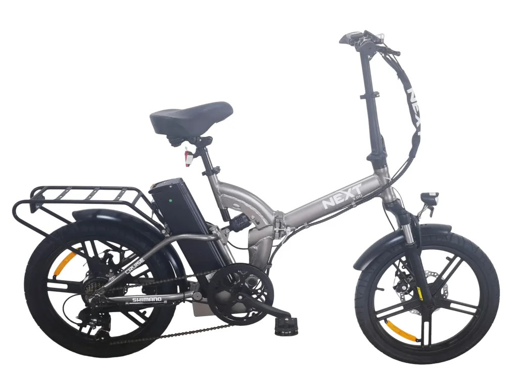 אופניים עיר חשמליים שיכוך מלא Next 3.0 Metallic Grey