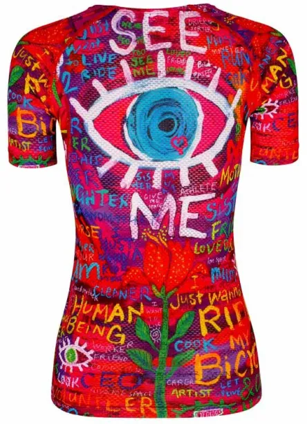 Cycology See me Base layer women S חולצת בסיס נשים לריצה/אופניים/אימון מידה