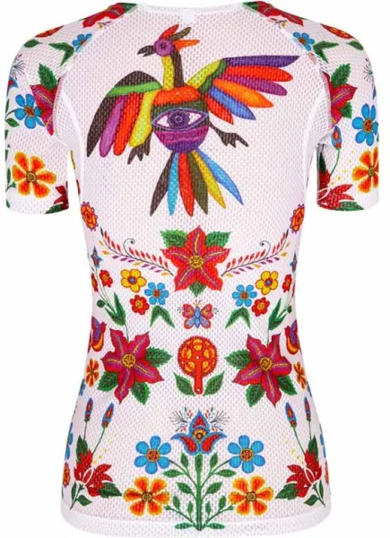 Cycology Frida white Base layer women L חולצת בסיס נשים לריצה/אופניים/אימון מידה