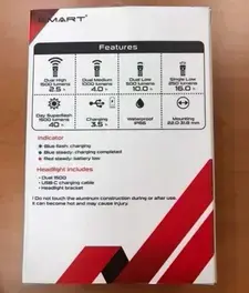 פנס נטען SMART 1500LM LED