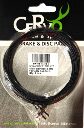 זוג כבלי הילוכים מצופה שחור 2100 מ"מ