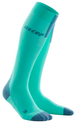 גרב 3.0 גבוהה מנטה לגבר CEP run socks 3.0, mint/grey, men