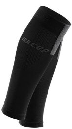 שרוול שחור לאישה CEP calf sleeves 3.0, black/dark grey, women