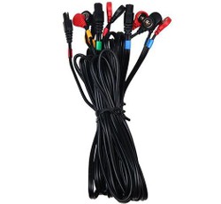 חבילת 4 כבלים למכשיר קומפקס Set of 4 snap cables with black connectio