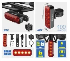 פנס נטען Bicycle light LWR400