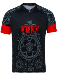 Cycology Day of the living M חולצת רכיבה הרים לגבר מידה