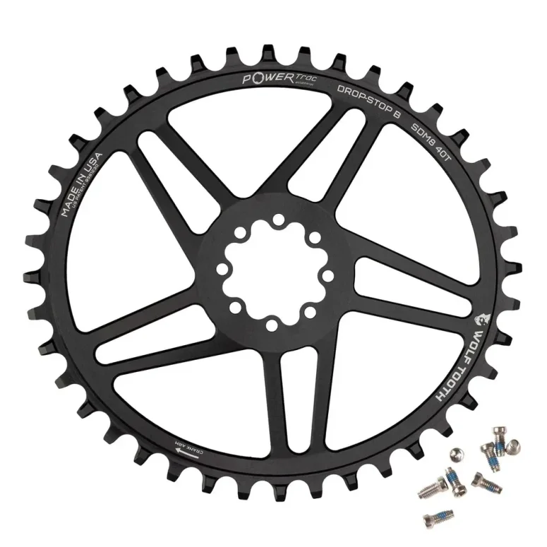 גלגל שניים ק' Oval Direct Mount Chainrings for SRAM 8 Bolt Gravel/Road Cranks 38T/Drop Stop B